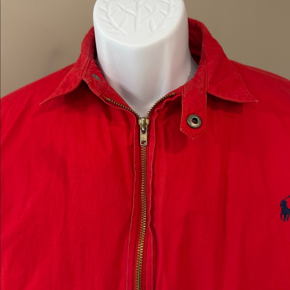 Polo by Ralph Lauren Men's Vibrant Red Bomber Jacket - Picture 3 of 5